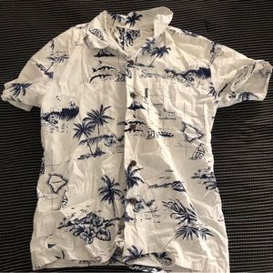 Hawaiian Beach Button Down